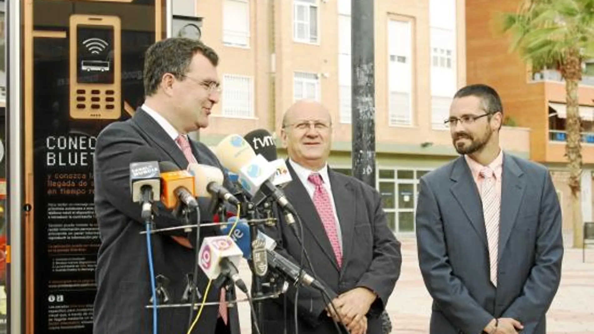 José Ballesta, Antonio Castillo y Germán Moya, ayer en la presentación