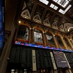 Paneles de la Bolsa de Madrid