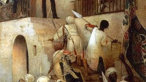 «La última defensa del general Gordon» (1893), por George W. Joy