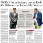 En septiembre de 2009 LA RAZÓN adelantó que PSOE e IU habían aceptado donaciones superiores a las permitidas por la ley