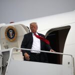 Donald Trump en el Air Force One