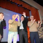 El presidente Juan Vicente Herrera y Francisco Vázquez, arropan a los candidatos al Congreso y al Senado por Segovia
