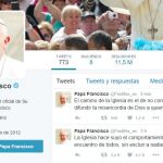 La cuenta de twitter del Papa suma más de 11 millones de seguidores