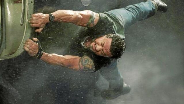 Stallone sigue rodando escenas de acción con la misma vitalidad