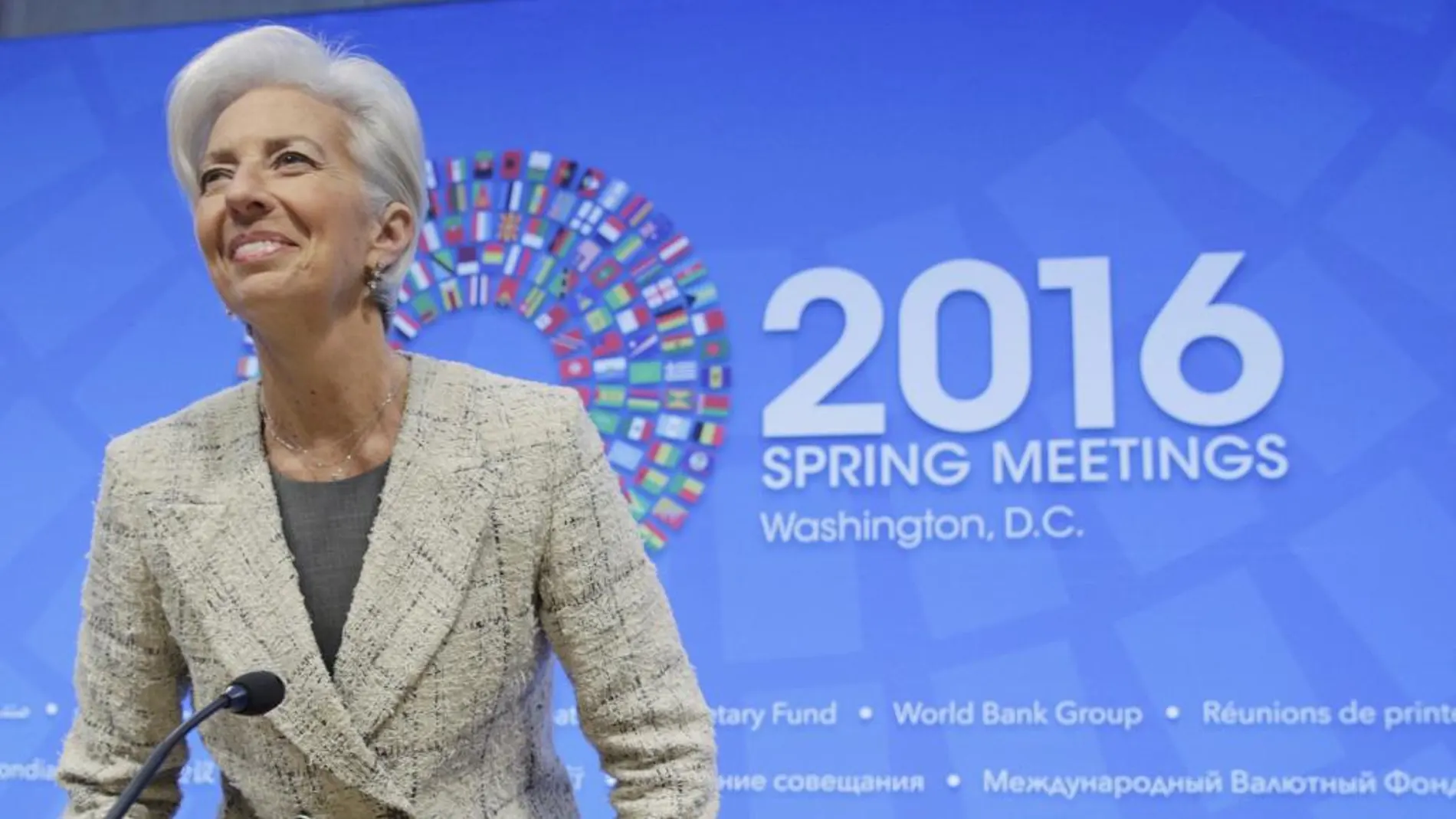 Chirstine Lagarde, presidenta del FMI.