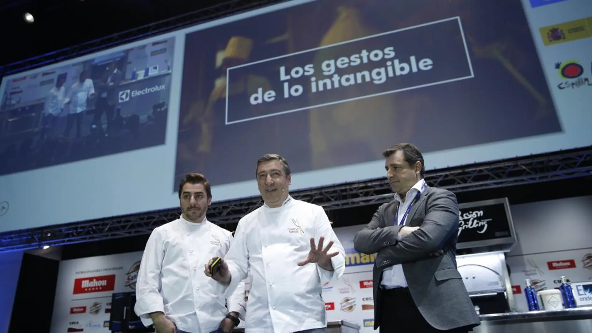 Los hermanos Roca, ayer, durante su presentación en las jornadas de Madrid Fusión