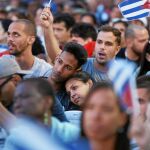 Estudiantes cubanos conmemoran en La Habana el 57 aniversario de la declaración socialista de la revolución castrista