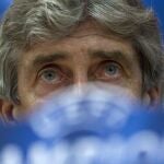 El entrenador chileno del Málaga, Manuel Pellegrini.