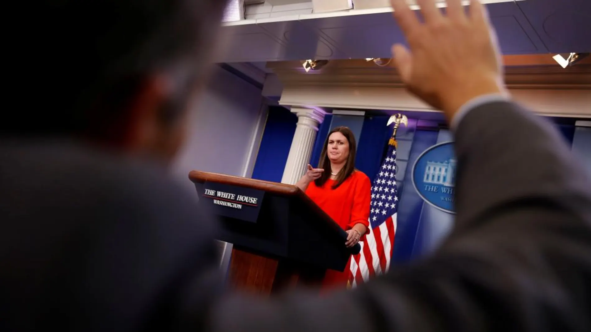La portavoz de la Casa Blanca, Sarah Sanders / Reuters