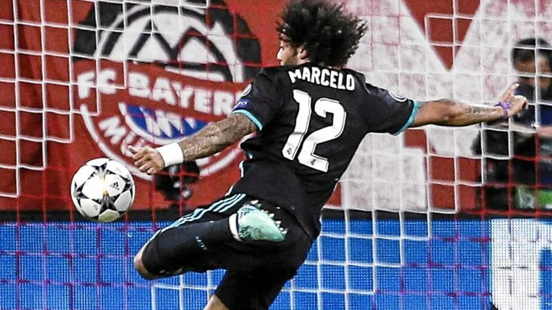 Marcelo marcó el gol del empate antes del descanso con un tiro desde fuera del área