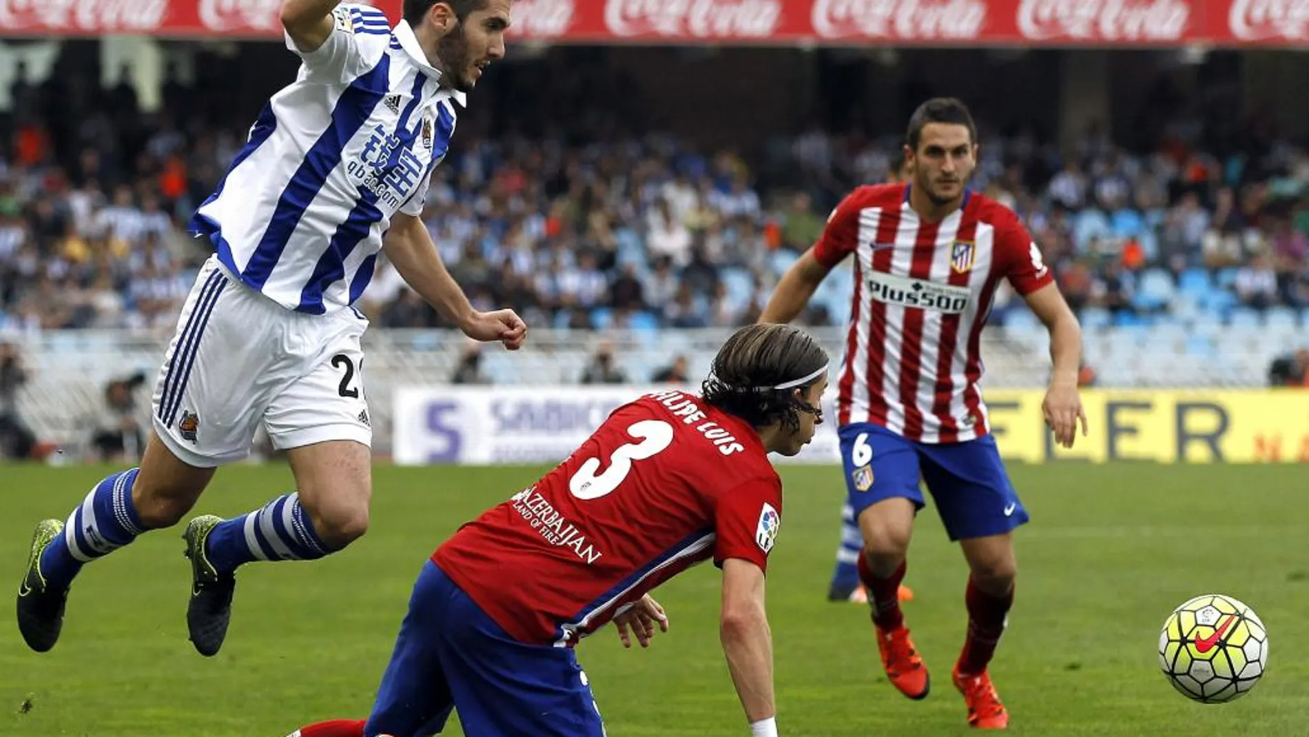 Partido de la octava jornada de Liga entre Real Sociedad y Atlético de Madrid.