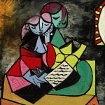 Fotografía facilitada por Sotheby's del retrato "Deux Personnages (La lecture)", en el que el español Pablo Picasso reflejó a dos mujeres leyendo