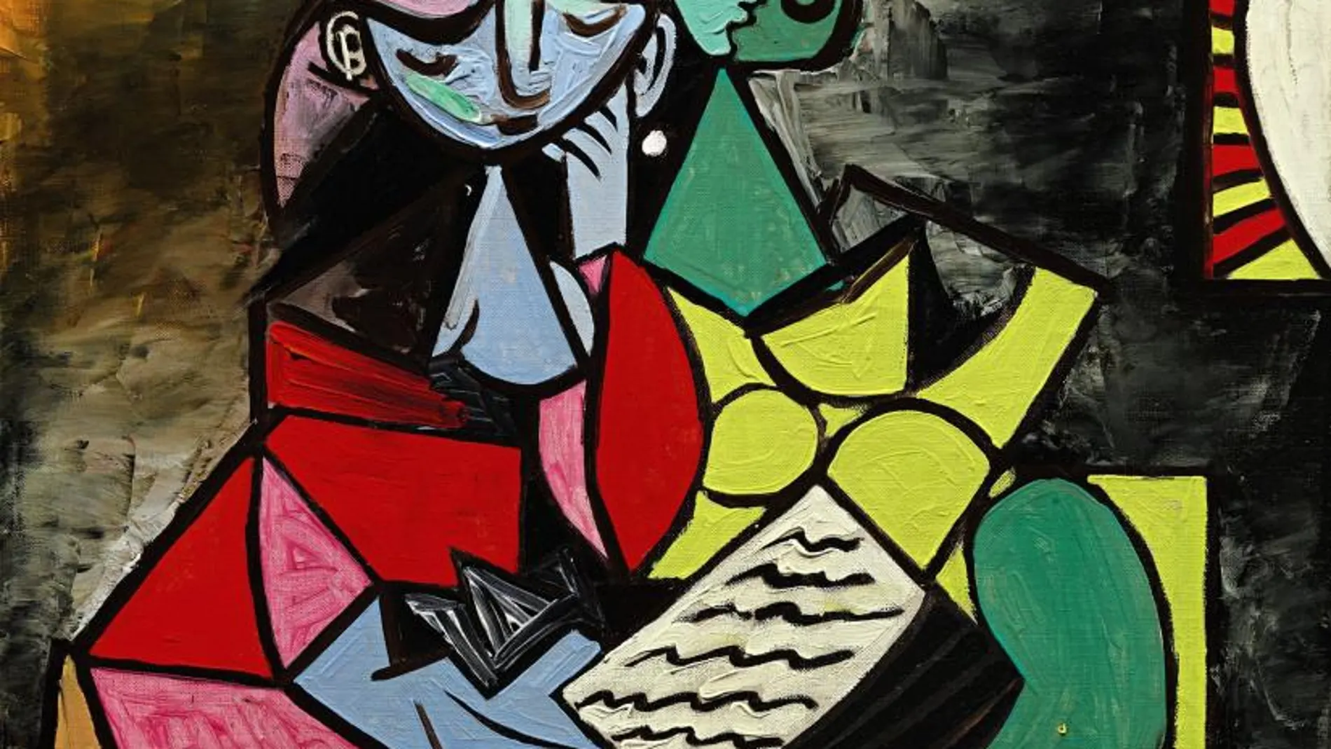 Fotografía facilitada por Sotheby's del retrato "Deux Personnages (La lecture)", en el que el español Pablo Picasso reflejó a dos mujeres leyendo