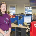 Eva María Fernández, coordinadora de Cruz Roja en Castilla y León, en el centro de la asociación en Valladolid