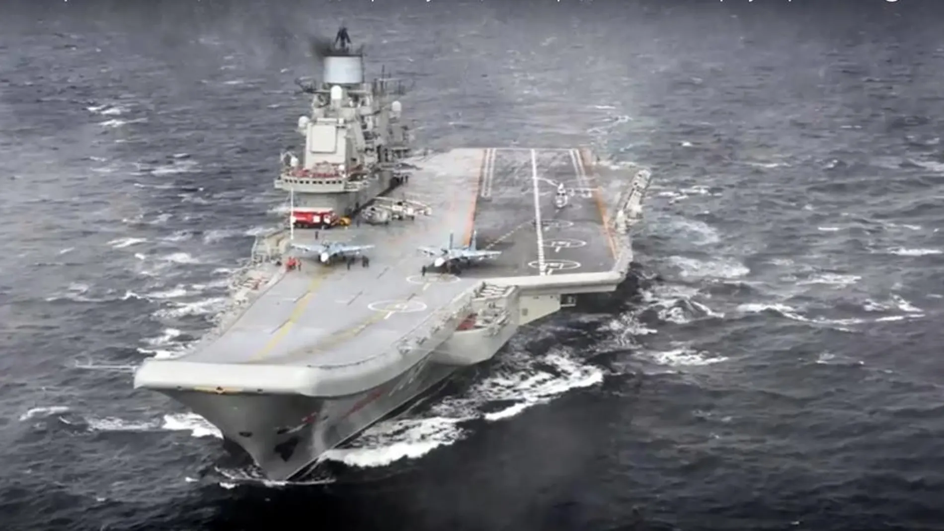 El portaaviones ruso «Almirante Kuznetsov» inicia la travesía de retorno.