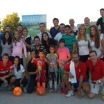 Participantes en la prueba de Futgolf
