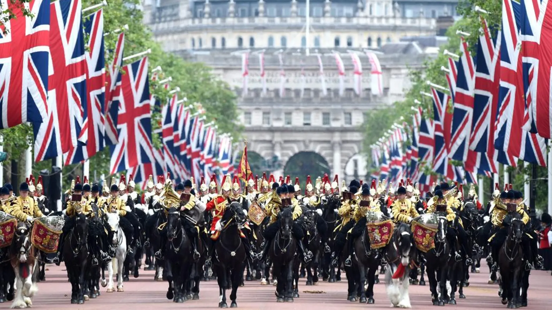 Una imagen del desfile en Londres.