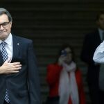El presidente de la Generalitat, Artur Mas, a su llegada al Tribunal Superior de Justicia de Cataluña (TSJC)