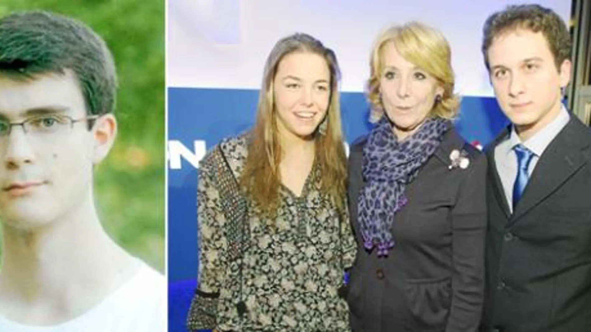 A Rafael Cantón, madrileño de 18 años, le encanta leer. Esperanza Aguirre entregó el galardón a los ganadores del año pasado, Mar Pérez de Ayala y Alejandro Martín