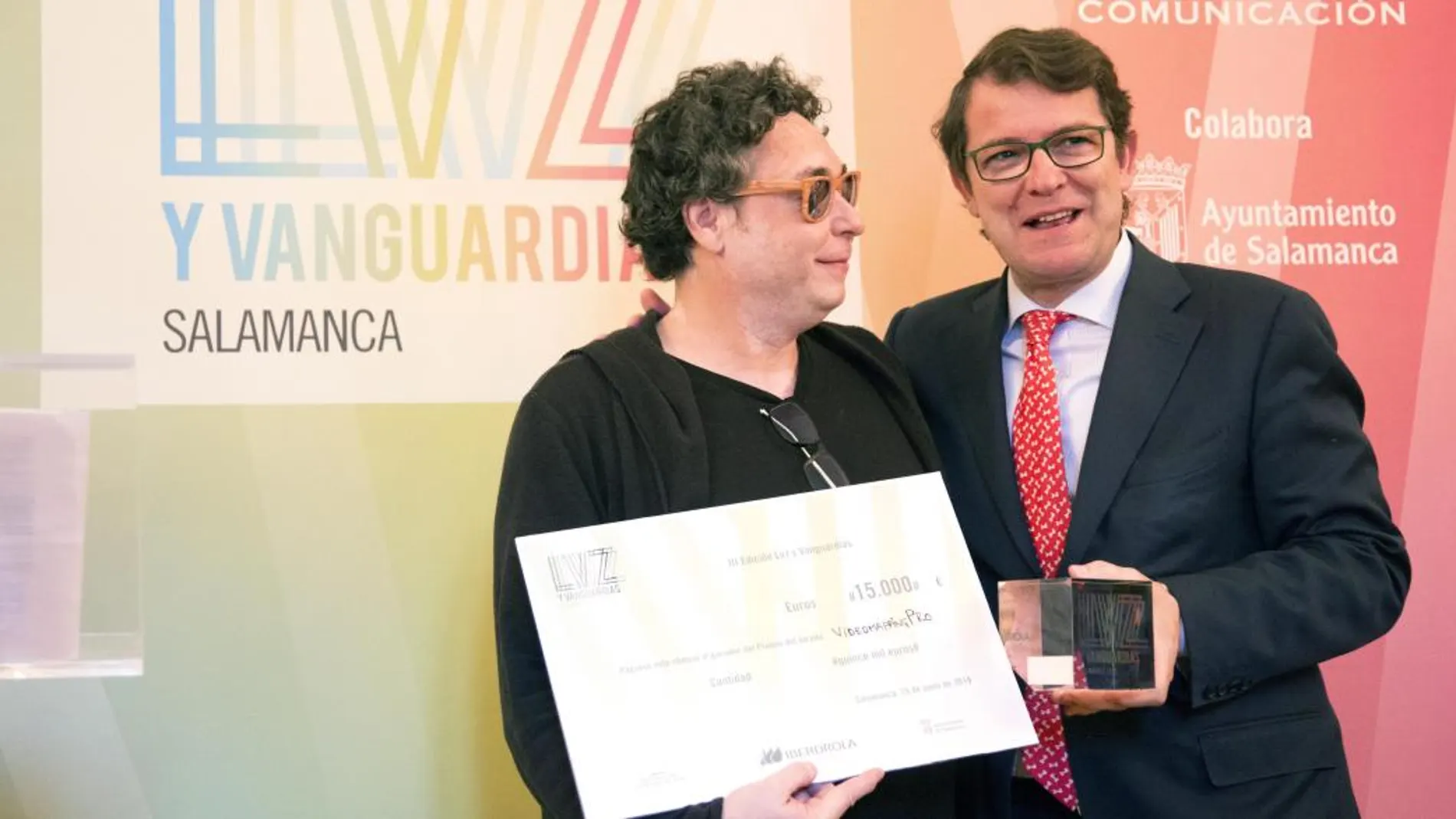 El estudio Videomapping Pro obtiene el premio absoluto del festival, entregado por Alfonso Fernández Mañueco
