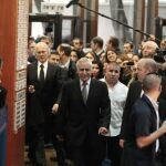 El ex presidente israelí Moshe Katsav a su llegada al tribunal