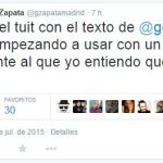Zapata retuitea un artículo en el que se compara a Schäuble con el nazi Eichman