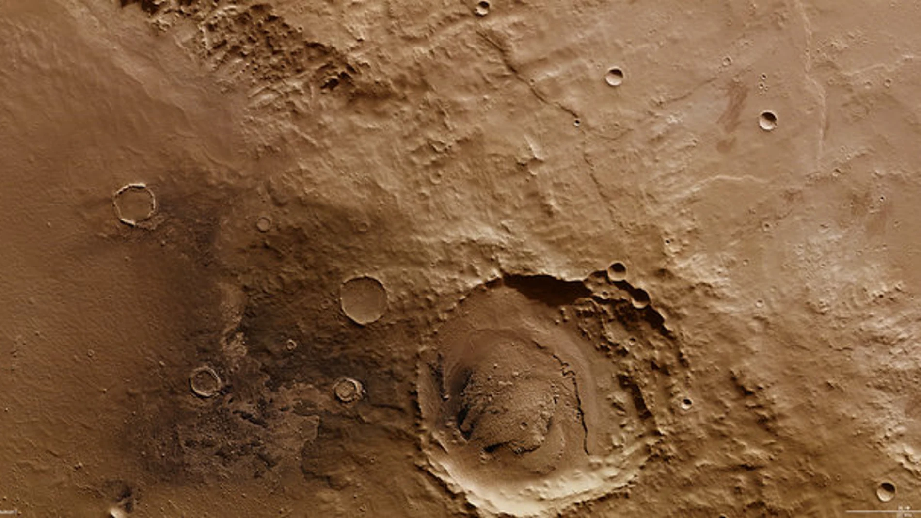 La cuenca Schiaparelli de Marte