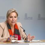 La vicepresidenta de la Junta, Rosa Valdeón, informa de los contenidos del Consejo de Gobierno