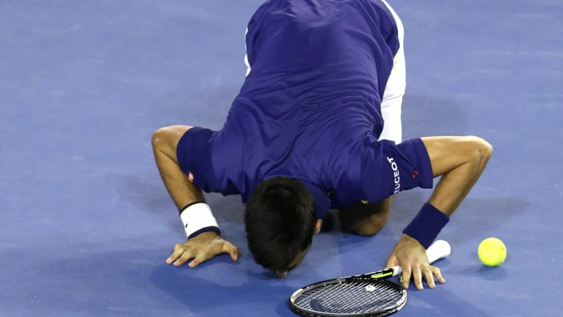 Djokovic celebra su triunfo