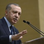 El presidente turco, Recep Tayyip Erdogan, el pasado 8 de febrero en Ankara