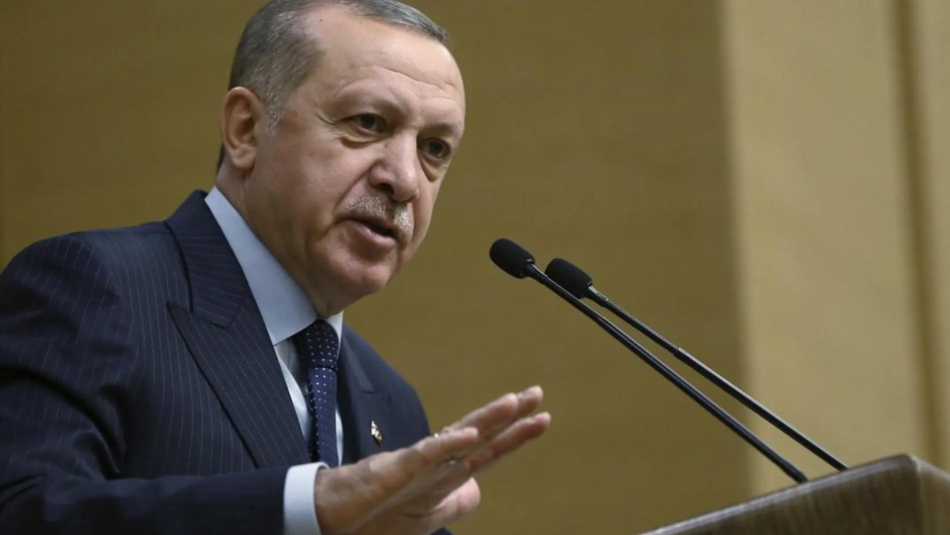 El presidente turco, Recep Tayyip Erdogan, el pasado 8 de febrero en Ankara
