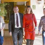 De izquierda a derecha, Luis Fernández Gamazo, Jesús Julio Carnero, Ángela de Miguel Sanz y Fernando Fernández