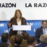 Elvira Rodríguez durante su intervención en LA RAZÓN DE...