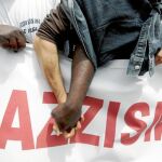 Manifestantes marchan contra la oleada de agresiones racistas en Nápoles, el pasado mayo