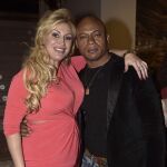 Raquel Mosquera, junto a su pareja Isi