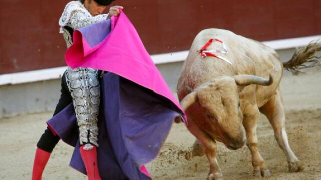 Aparicio, momentos antes de la cogida