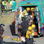 Se simuló la explosión de varios coches, el derrumbe de un hotel y el desalojo de ochenta heridos