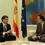 Mariano Rajoy y Albert Rivera durante la reunión en La Moncloa el pasado mes de diciembre
