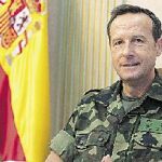 El jefe de la IV Subinspección General del Ejército de Tierra, Manuel Ángel Gorjón Recio, en su despacho
