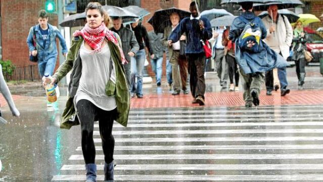 La probabilidad de lluvias fuertes durante el día de mañana es del 70 por ciento