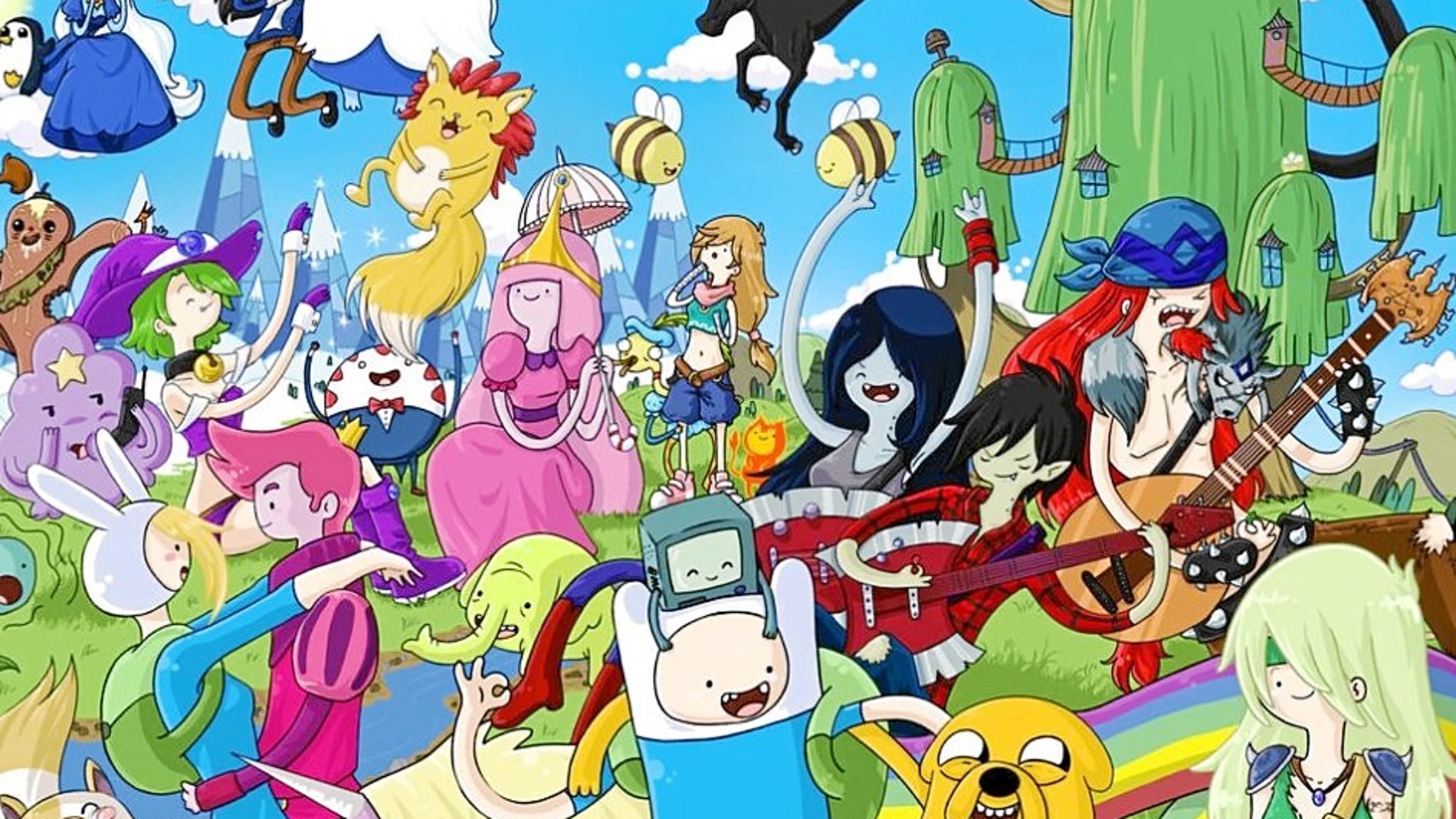 Fotograma de la serie de dibujos animados «Hora de aventuras»