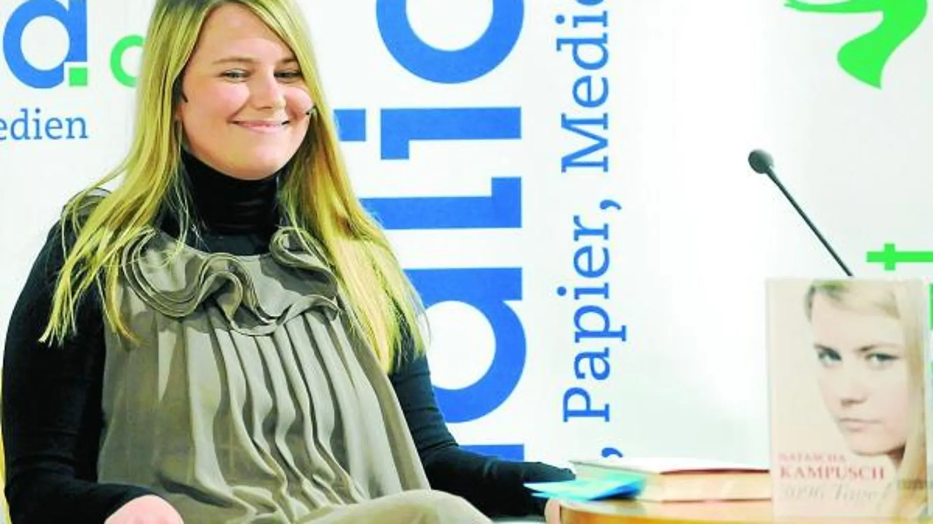 Natascha Kampusch, en la presentación de su libro