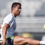 Cristiano Ronaldo, Sergio Ramos y Coentrao vuelven a ejercitarse con el grupo