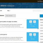 La web de propuestas comienza a funcionar hoy, pero desde hace días ya está en marcha la de debates, que es como un ensayo de lo que se puede proponer desde hoy