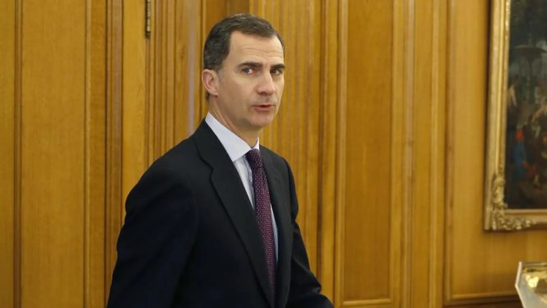 El rey Felipe VI en una de sus audiencias dentro de la segunda ronda de contactos con las formaciones políticas