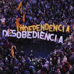 Manifestación independentista en Barcelona en agosto del pasado año