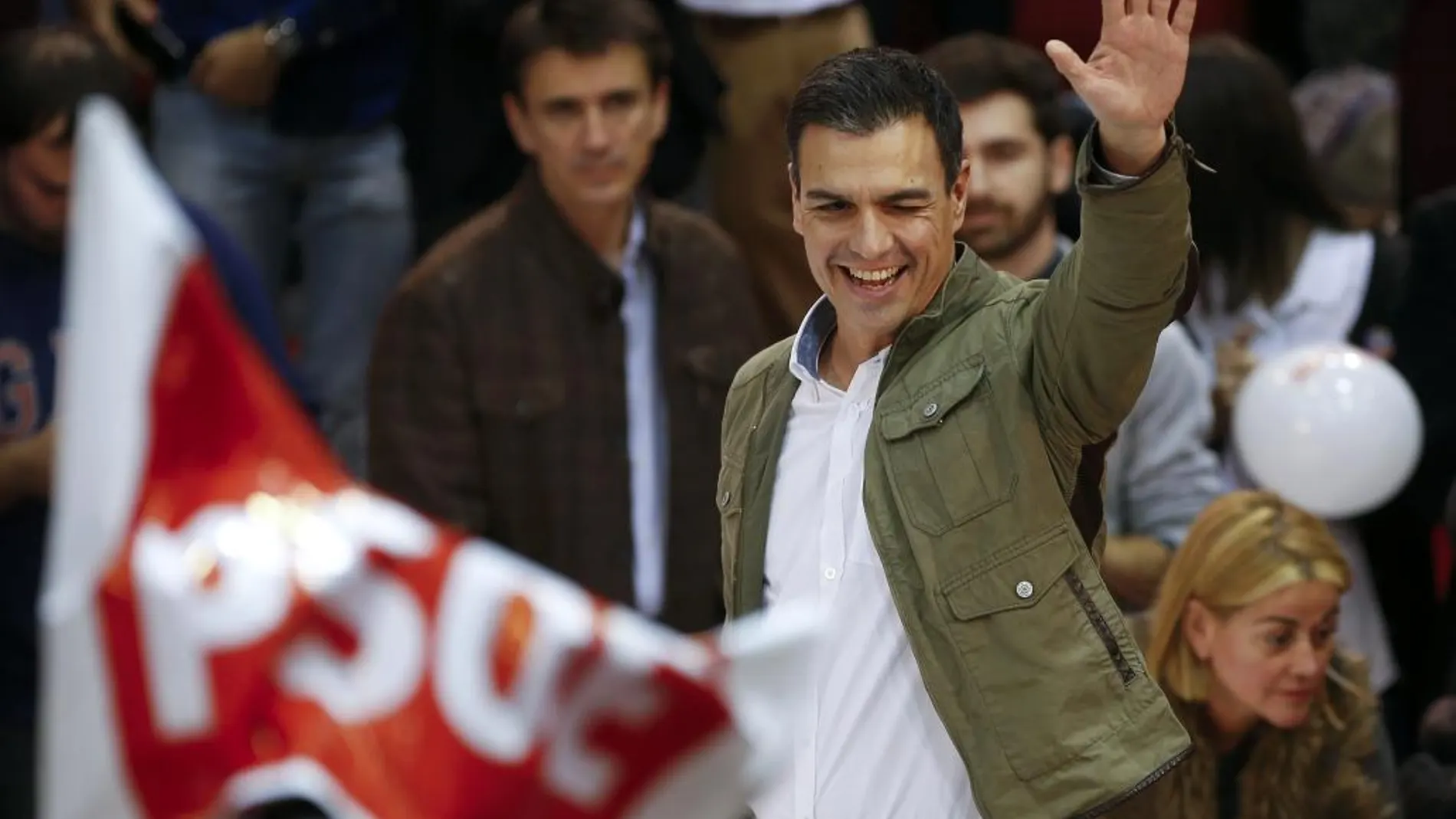 Pedro Sánchez, ayer en el comienzo de la campaña electoral