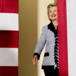 La candidata demócrata Hillary Clinton ayer en su discurso en Pittsburgh