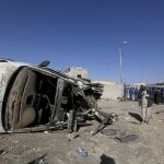 Un bombardeo saudí ha causado numerosos destrozos en Saná