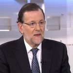 Mariano Rajoy, durante su entrevista en Telecinco.